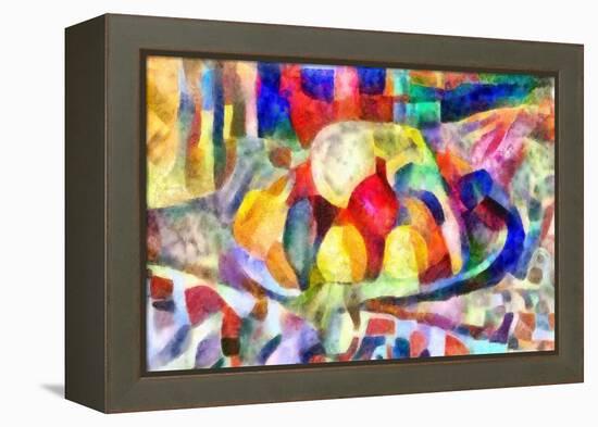 still life from colours,2017-Alex Caminker-Framed Premier Image Canvas