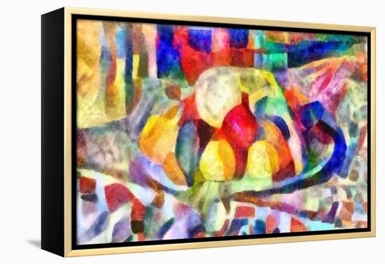 still life from colours,2017-Alex Caminker-Framed Premier Image Canvas