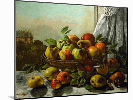Still Life, Fruit, 1871-Gustave Courbet-Mounted Giclee Print