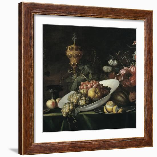 Still Life: Fruit Piece with a Covered Gilt Goblet-Willem Kalf-Framed Giclee Print