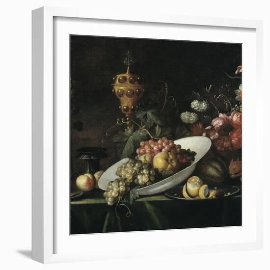 Still Life: Fruit Piece with a Covered Gilt Goblet-Willem Kalf-Framed Giclee Print