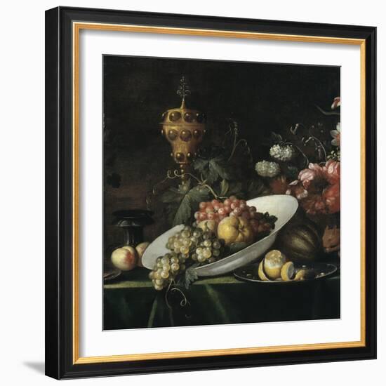 Still Life: Fruit Piece with a Covered Gilt Goblet-Willem Kalf-Framed Giclee Print