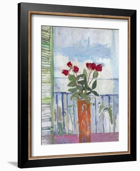 Still Life, Green Shutter-Stephen Dinsmore-Framed Giclee Print