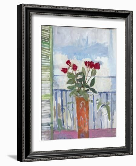 Still Life, Green Shutter-Stephen Dinsmore-Framed Giclee Print