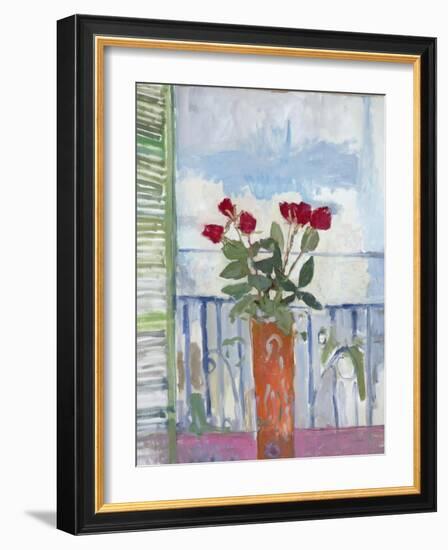 Still Life, Green Shutter-Stephen Dinsmore-Framed Giclee Print