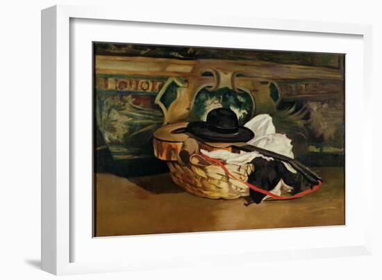 Still Life: Guitar and Sombrero, 1862-Edouard Manet-Framed Giclee Print