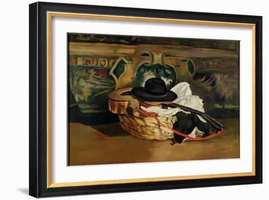 Still Life: Guitar and Sombrero, 1862-Edouard Manet-Framed Giclee Print