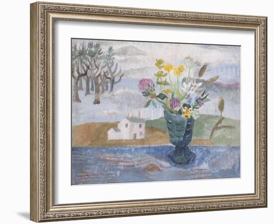 Still Life in a Bankshead Window, 1928 (Oil on Canvas)-Christopher Wood-Framed Giclee Print