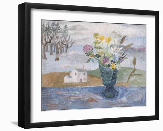 Still Life in a Bankshead Window, 1928 (Oil on Canvas)-Christopher Wood-Framed Giclee Print