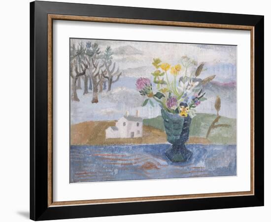 Still Life in a Bankshead Window, 1928 (Oil on Canvas)-Christopher Wood-Framed Giclee Print