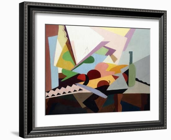 Still-Life in Front of a Window (Nature Morte Devant Une Fenetre), Ca. 1922-Georges Valmier-Framed Giclee Print