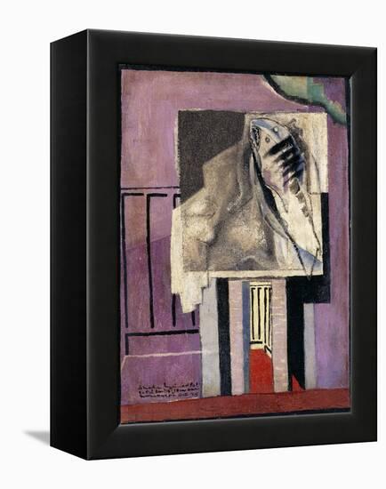 Still Life in Front of Balcony; Nature Morte Devant Le Balcon, 1929-Louis Marcoussis-Framed Premier Image Canvas