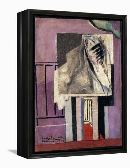 Still Life in Front of Balcony; Nature Morte Devant Le Balcon, 1929-Louis Marcoussis-Framed Premier Image Canvas