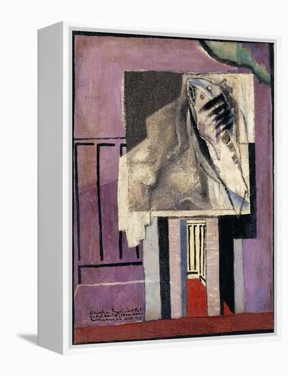 Still Life in Front of Balcony; Nature Morte Devant Le Balcon, 1929-Louis Marcoussis-Framed Premier Image Canvas