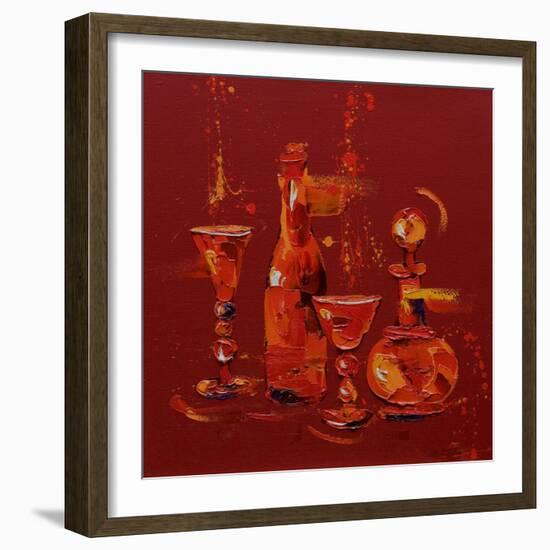 Still Life in Red, 2005-Penny Warden-Framed Giclee Print