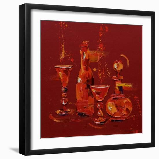 Still Life in Red, 2005-Penny Warden-Framed Giclee Print