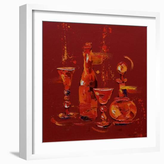 Still Life in Red, 2005-Penny Warden-Framed Giclee Print