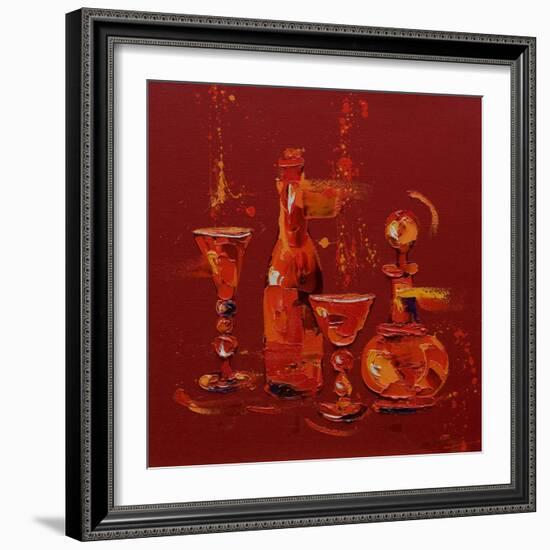 Still Life in Red, 2005-Penny Warden-Framed Giclee Print