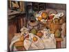 Still-Life in the Basket or the Kitchen Table-null-Mounted Giclee Print