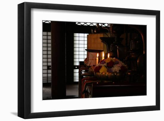 Still Life Inside of Japanese Temple-Ryuji Adachi-Framed Art Print