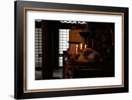 Still Life Inside of Japanese Temple-Ryuji Adachi-Framed Art Print