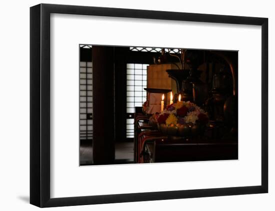 Still Life Inside of Japanese Temple-Ryuji Adachi-Framed Art Print