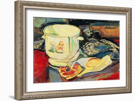 Still Life - Jardiniere (Oil on Canvas)-Alfred Henry Maurer-Framed Giclee Print