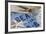 Still Life, Maritime, Blue, Flotsam and Jetsam, Starfish, Material, Text-Andrea Haase-Framed Photographic Print