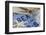 Still Life, Maritime, Blue, Flotsam and Jetsam, Starfish, Material, Text-Andrea Haase-Framed Photographic Print