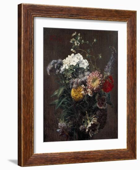 Still Life: Mixed Flowers-Ignace Henri Jean Fantin-Latour-Framed Giclee Print