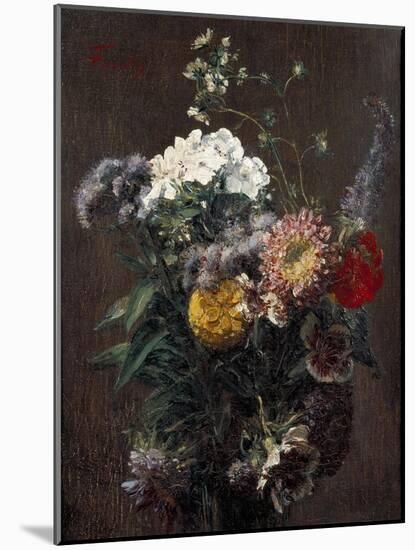 Still Life: Mixed Flowers-Ignace Henri Jean Fantin-Latour-Mounted Giclee Print