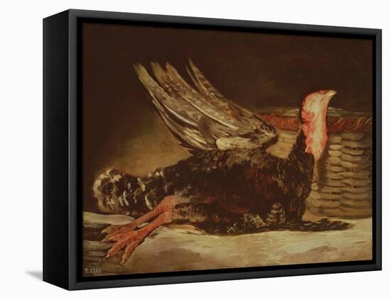 Still Life of a Dead Turkey and a Wicker Basket, 1806 (Oil on Canvas)-Francisco Jose de Goya y Lucientes-Framed Premier Image Canvas