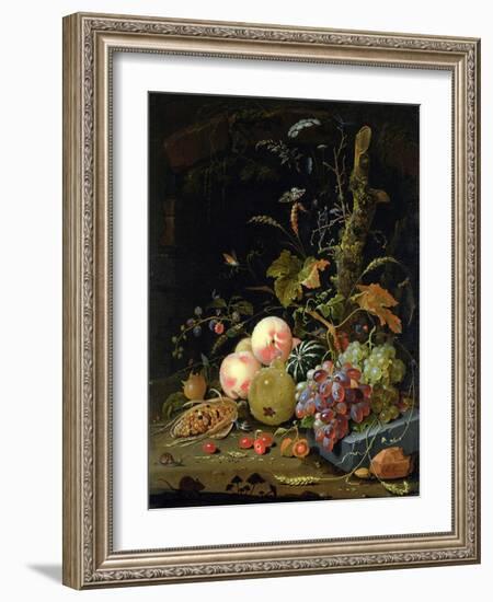 Still Life of a Forest Floor-Abraham Mignon-Framed Giclee Print