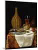 Still Life of a Herring and Flask (Oil on Canvas)-French School-Mounted Giclee Print