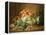 Still Life of Artichokes, Cabbages and Peaches-Jean Jacques Spoede-Framed Premier Image Canvas