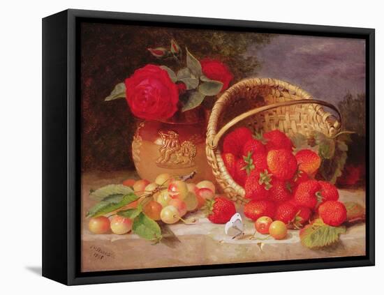 Still Life of Basket with Strawberries and Cherries, 1898-Eloise Harriet Stannard-Framed Premier Image Canvas