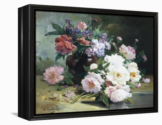 Still Life of Beautiful Flowers-Eugene Henri Cauchois-Framed Premier Image Canvas