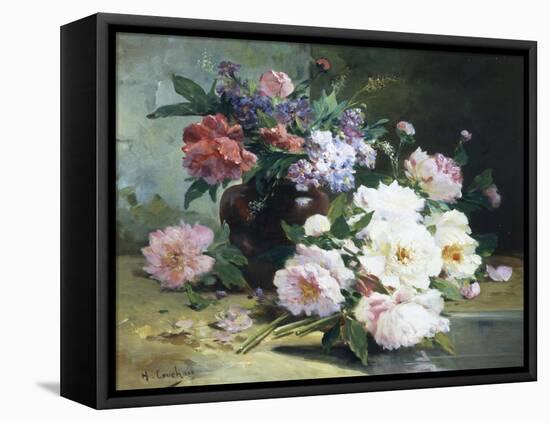 Still Life of Beautiful Flowers-Eugene Henri Cauchois-Framed Premier Image Canvas