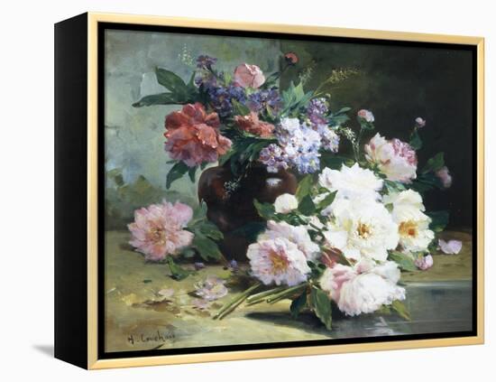 Still Life of Beautiful Flowers-Eugene Henri Cauchois-Framed Premier Image Canvas