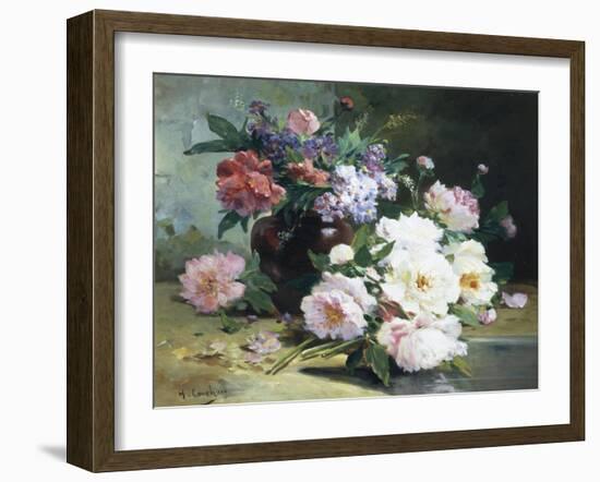 Still Life of Beautiful Flowers-Eugene Henri Cauchois-Framed Giclee Print