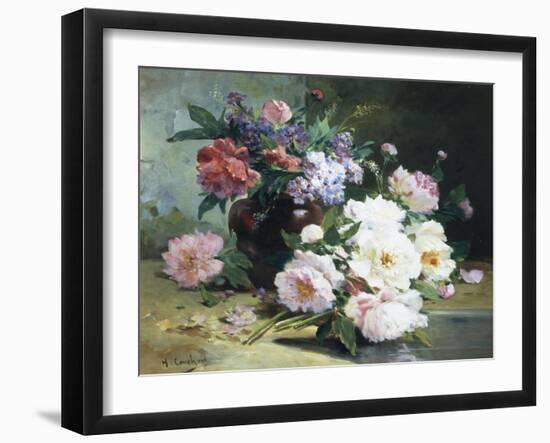 Still Life of Beautiful Flowers-Eugene Henri Cauchois-Framed Giclee Print