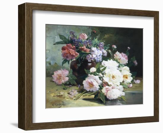 Still Life of Beautiful Flowers-Eugene Henri Cauchois-Framed Giclee Print