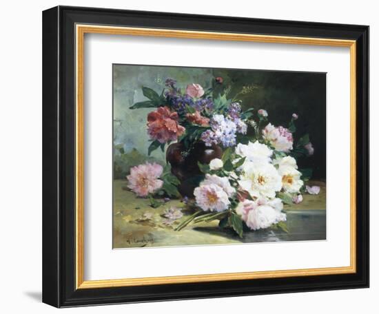 Still Life of Beautiful Flowers-Eugene Henri Cauchois-Framed Giclee Print