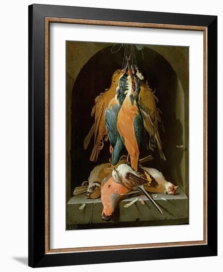 Still Life of Birds-Abraham Mignon-Framed Giclee Print