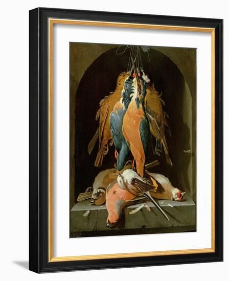 Still Life of Birds-Abraham Mignon-Framed Giclee Print