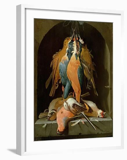 Still Life of Birds-Abraham Mignon-Framed Giclee Print