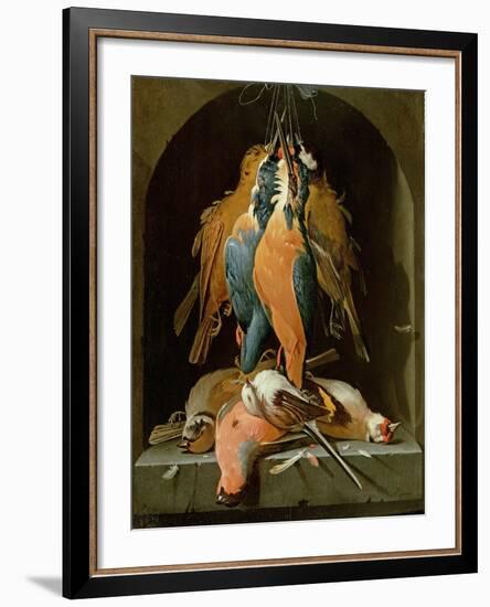 Still Life of Birds-Abraham Mignon-Framed Giclee Print