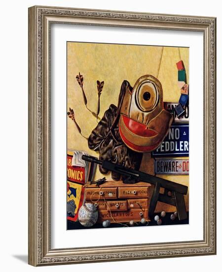 "Still Life of Boys Toys," June 30, 1945-John Atherton-Framed Giclee Print