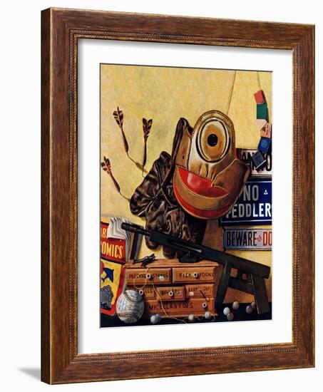 "Still Life of Boys Toys," June 30, 1945-John Atherton-Framed Giclee Print