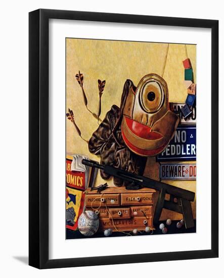 "Still Life of Boys Toys," June 30, 1945-John Atherton-Framed Giclee Print